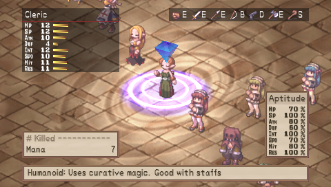 Disgaea: Afternoon of Darkness (PSP) screenshot: Creating a character