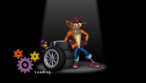 Crash Tag Team Racing (PSP) screenshot: Loading screen