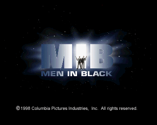 Men in Black: The Game (PlayStation) screenshot: Title screen.