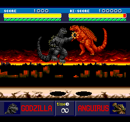 Screenshot of Godzilla (TurboGrafx CD, 1993) - MobyGames