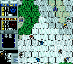 Vasteel (TurboGrafx CD) screenshot: Later stages have more complex layouts and terrains