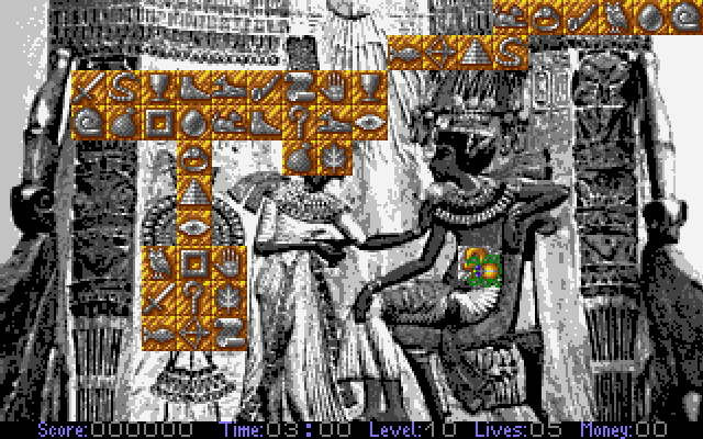 The Curse of Ra (DOS) screenshot: Arcade mode