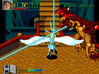 Wizard Fire (Arcade) screenshot: Archangel spell