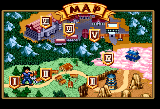 Adventure Quiz: Capcom World / Hatena? no Daibōken (TurboGrafx CD) screenshot: HD: the map of all the worlds