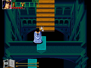 Wizard Fire (Arcade) screenshot: One false step means fall
