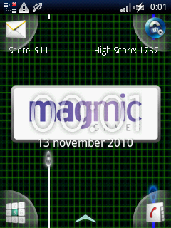 Tronic (Android) screenshot: Magmic logo at startup