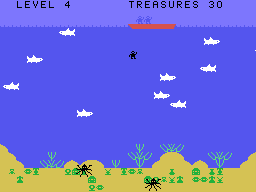 Blackbeard's Treasure (TI-99/4A) screenshot: Level 4