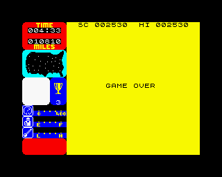 Tranz Am (ZX Spectrum) screenshot: ...
