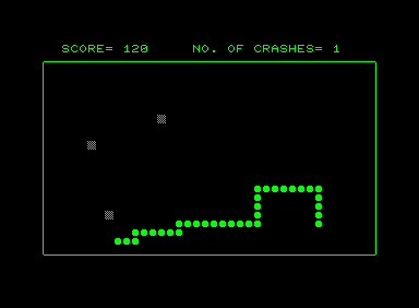 Zap (Commodore PET/CBM) screenshot: There can be many targets at the same time on the screen, after a while they will also disappear
