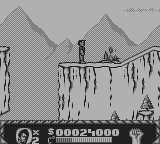 Cliffhanger (Game Boy) screenshot: Ah, a warm fire!