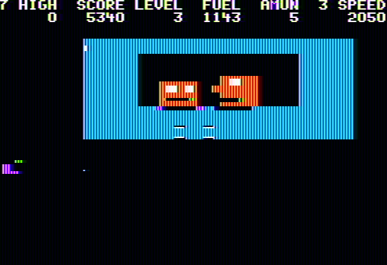 Hadron (Apple II) screenshot: Two robots called Chet and David