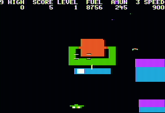 Hadron (Apple II) screenshot: A radio sensor