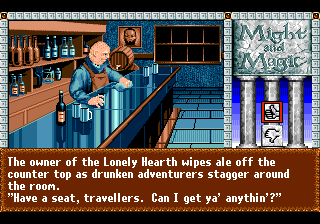 Might and Magic III: Isles of Terra (TurboGrafx CD) screenshot: Tavern