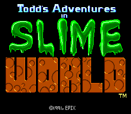 Todd's Adventures in Slime World (TurboGrafx CD) screenshot: Title screen