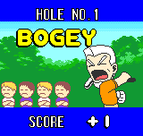 Neo Turf Masters (Neo Geo Pocket Color) screenshot: I guess there is room for improvement..