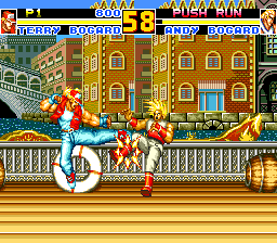 Fatal Fury Special (TurboGrafx CD) screenshot: Sorry, brother... :)