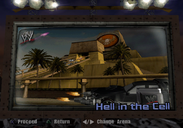 WWE Crush Hour (PlayStation 2) screenshot: Mode selection.