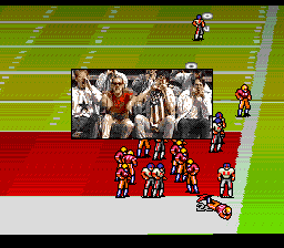 John Madden Duo CD Football (TurboGrafx CD) screenshot: Safety... the crowd is not pleased