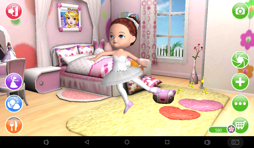 Ava the 3D Doll (Android) screenshot: Another Ava's dancing style, ballerina dancing.