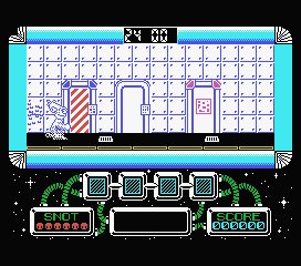 Gilbert: Escape from Drill (MSX) screenshot: Starting the game and you're attacked right off the bat.