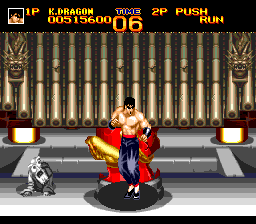 World Heroes 2 (TurboGrafx CD) screenshot: ...and I broke it. But the old master got hit in the process...