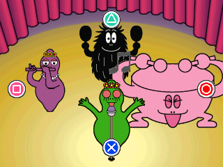 Barbapapa (PlayStation) screenshot: ... and here we go! Concert in session!