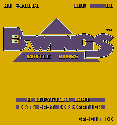 B-Wings: Battle Wings (Arcade) screenshot: Title screen