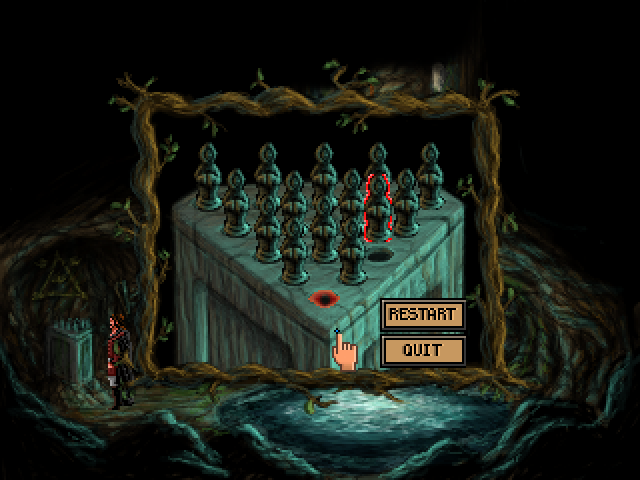 Quest for Infamy (Windows) screenshot: Solve this puzzle to find an important item.