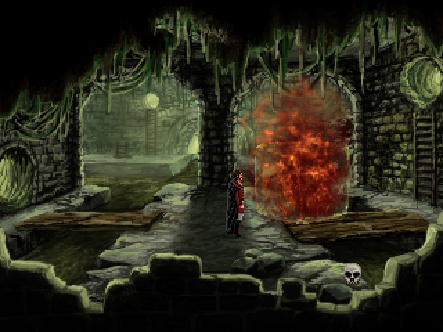 Quest for Infamy (Windows) screenshot: Inside the sewers - and that's a kind of place I've never been to, but I have quite a few sewer screenshots from several games! ("Broken Sword", "Police Quest 2" etc.)