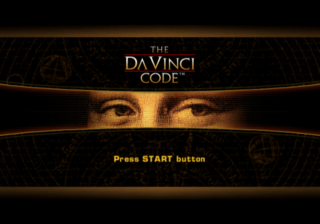 The Da Vinci Code (PlayStation 2) screenshot: Title screen.