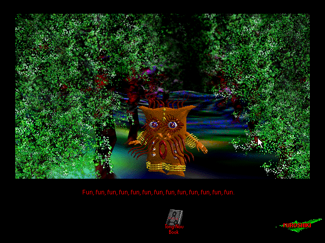 Eastern Mind: The Lost Souls of Tong Nou (Windows 3.x) screenshot: Fang-shing in the forest