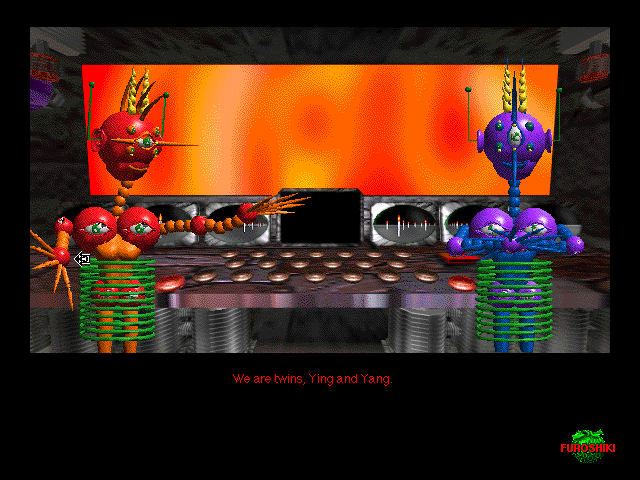 Eastern Mind: The Lost Souls of Tong Nou (Windows 3.x) screenshot: Ying and Yang, the twins