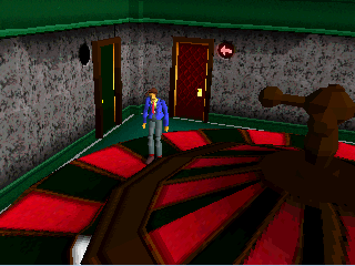 Welcome House 2: Keaton & His Uncle (PlayStation) screenshot: And now we're in a roulette room.