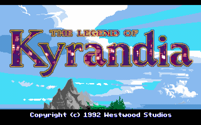 Fables & Fiends: The Legend of Kyrandia - Book One (PC-98) screenshot: Logo in 16 color mode.