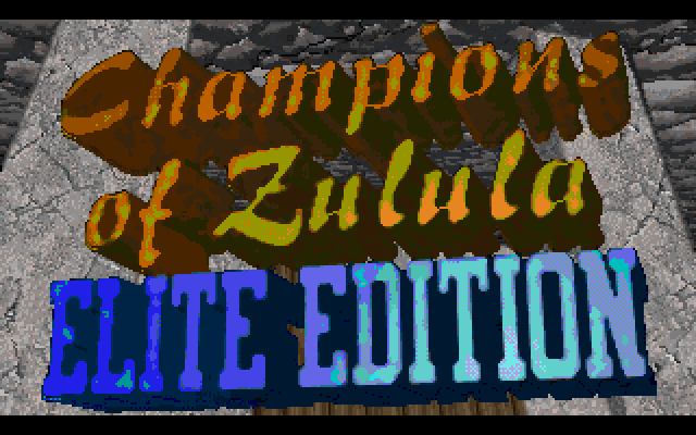 Champions of Zulula: Elite Edition (DOS) screenshot: Title screen