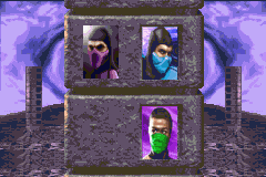 Ultimate Mortal Kombat 3 (Game Boy Advance) screenshot: Climbing up the ladder