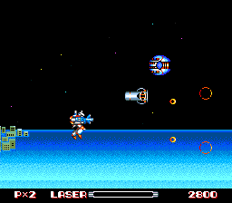 Hyper Dyne: Side Arms Special (TurboGrafx CD) screenshot: Starting the Before Christ mode