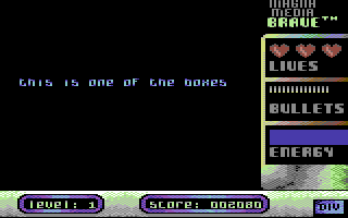 Brave (Commodore 64) screenshot: Part info