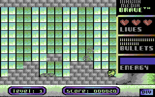 Brave (Commodore 64) screenshot: Ghosts