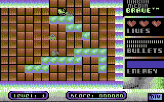 Brave (Commodore 64) screenshot: Face to face