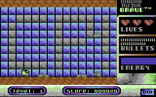Brave (Commodore 64) screenshot: Wordm around