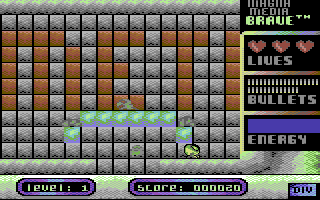 Brave (Commodore 64) screenshot: Graffiti
