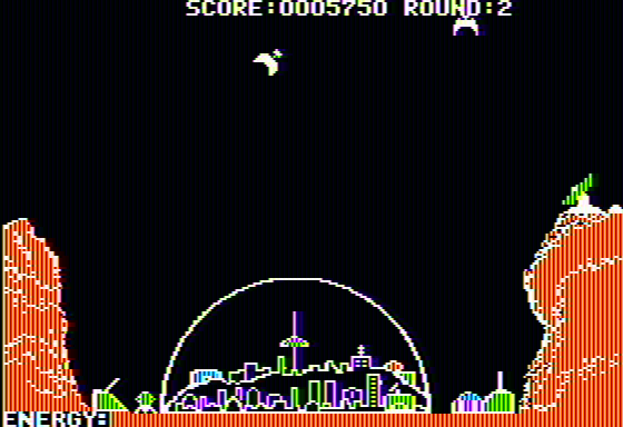 Argos (Apple II) screenshot: Start of second stage