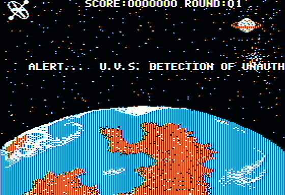 Argos (Apple II) screenshot: Alert!