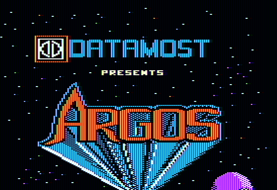 Argos (Apple II) screenshot: Title screen