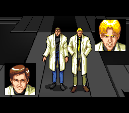 Blood Gear (TurboGrafx CD) screenshot: The two scientists