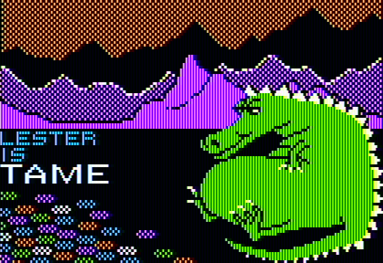 Antonym Antics (Apple II) screenshot: Tame