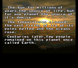 Waterworld (SNES) screenshot: Introduction sequence.