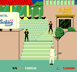 Shoot out (Arcade) screenshot: Stage 6