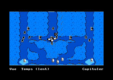 The Ancient Art of War (Amstrad CPC) screenshot: The CPC version looks like the PC Dos CGA version.